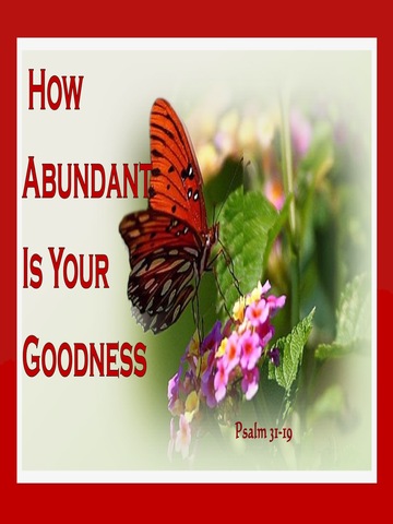 Psalm 31:19 Abundant Goodness (red)